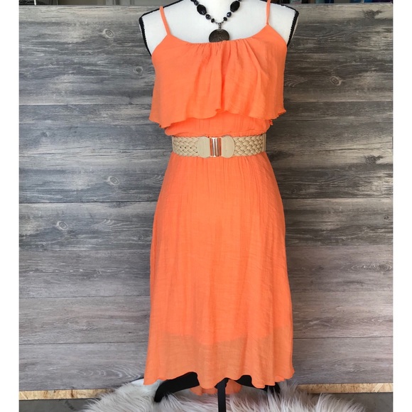 Studio Y Dresses & Skirts - Studio Y Orange Sun Dress size XS